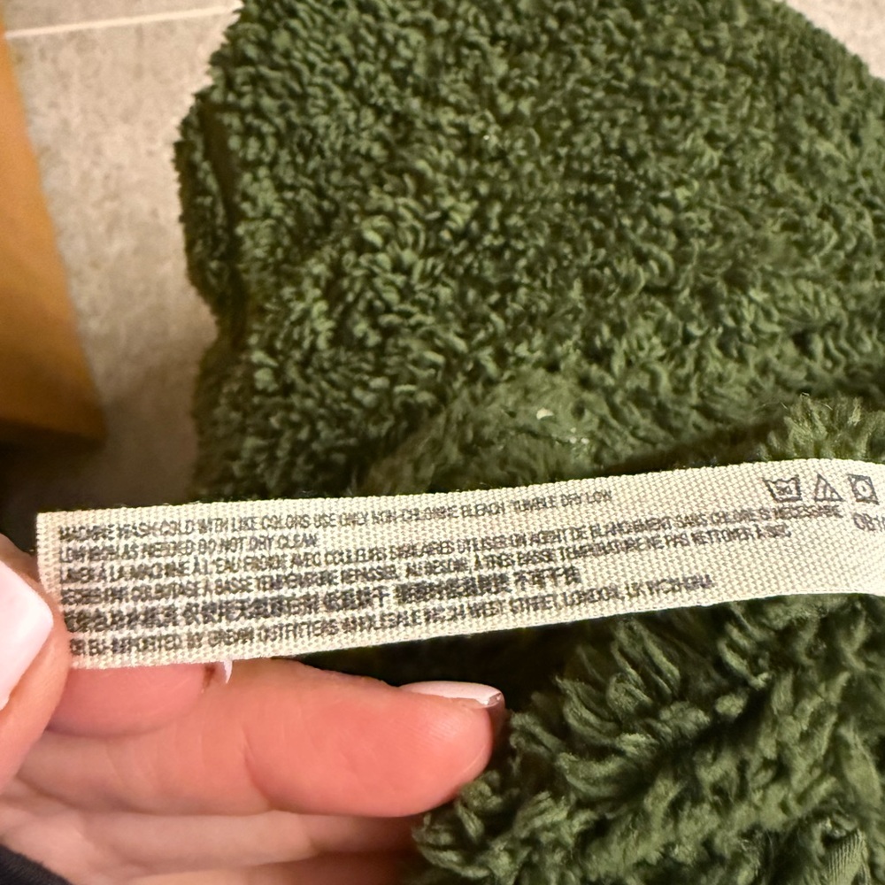 Free People Olive Green Sherpa Jacket - Picture 7 of 7
